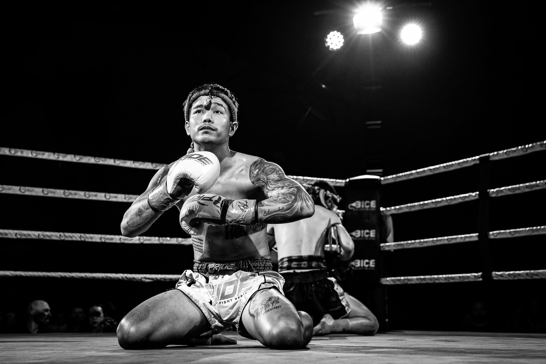 Fighter in the ring
